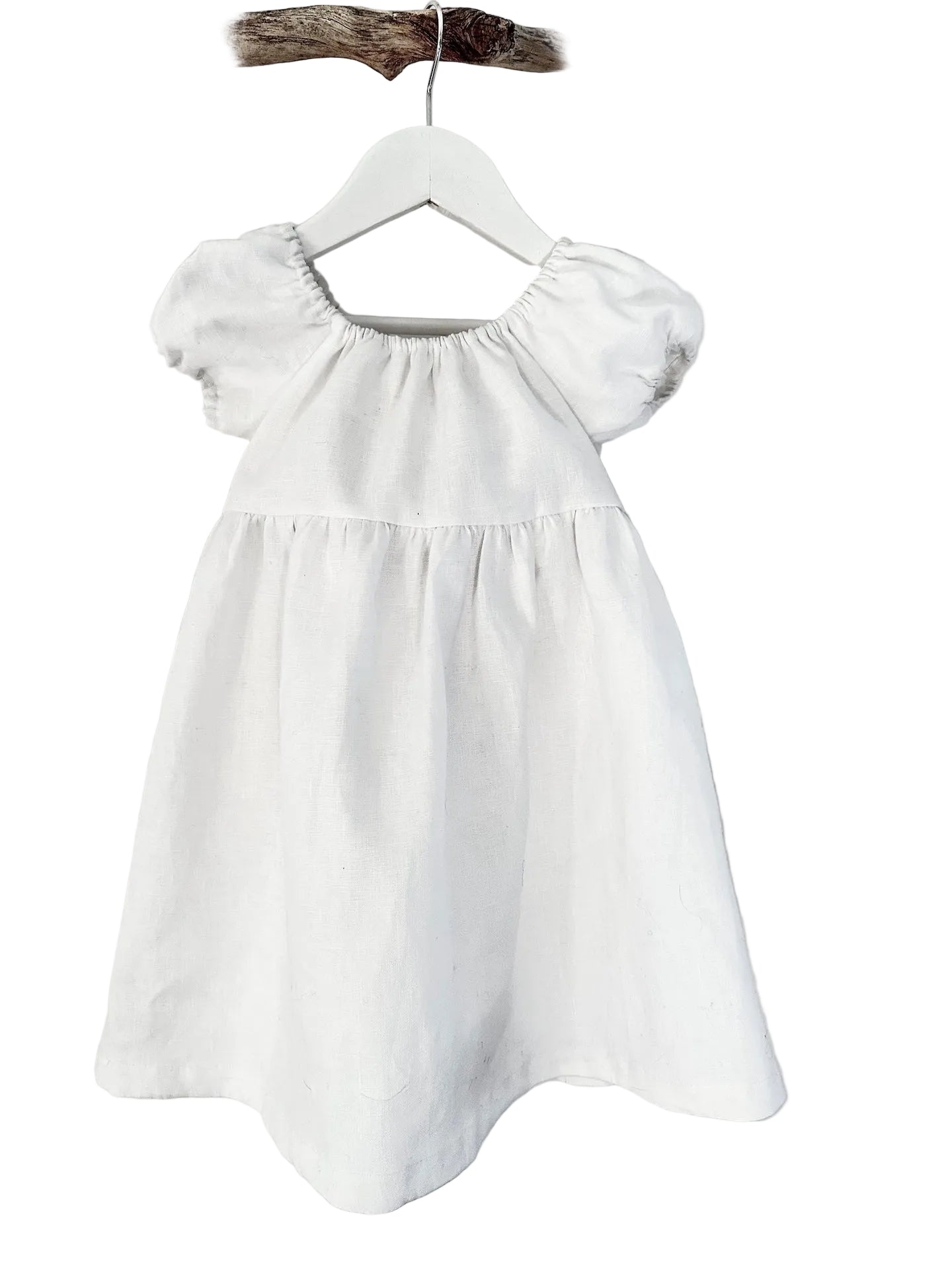 Audrey White Linen Dress