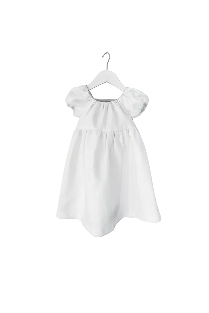 Audrey White Linen Dress