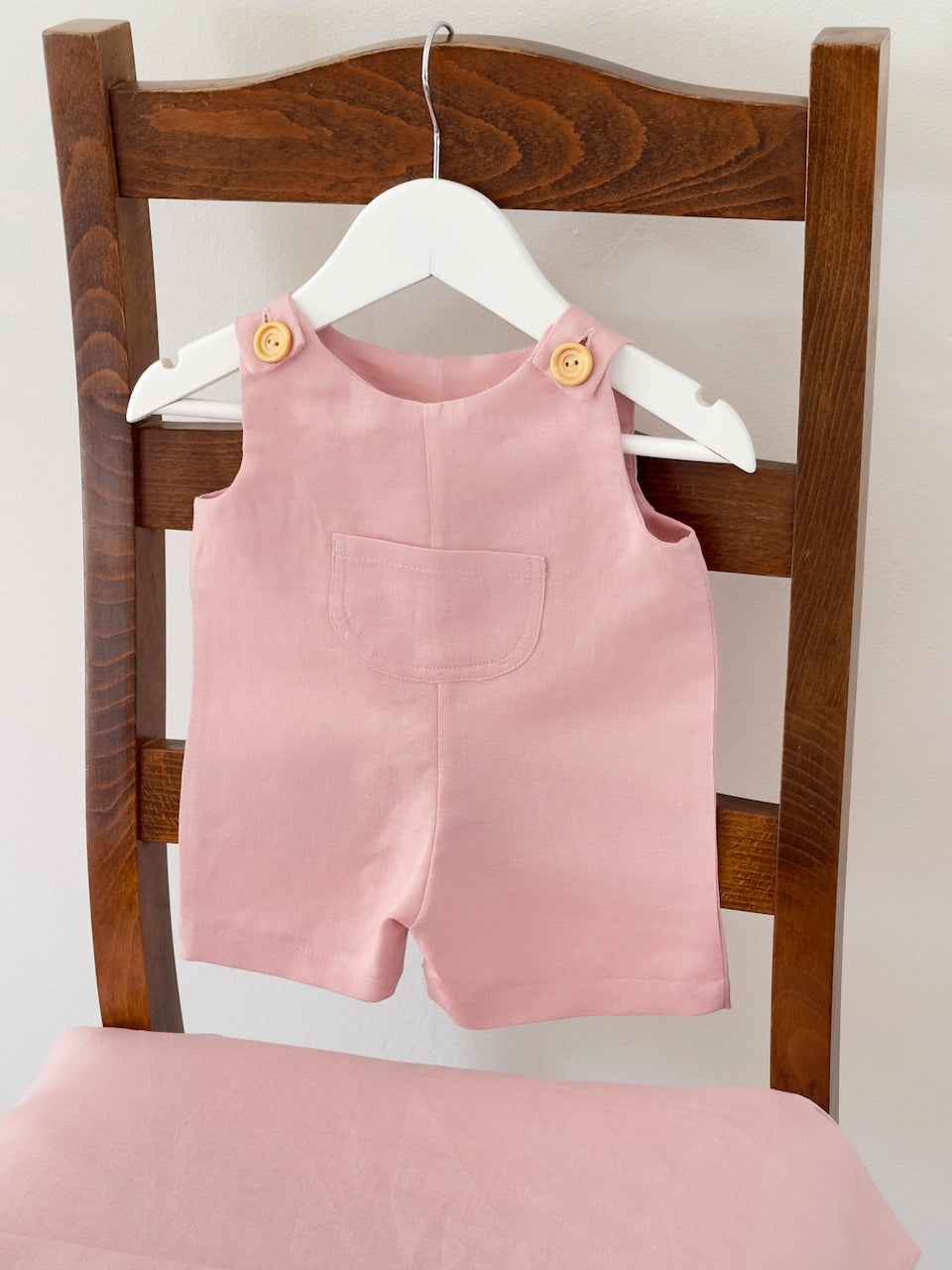 Girls pink Romper