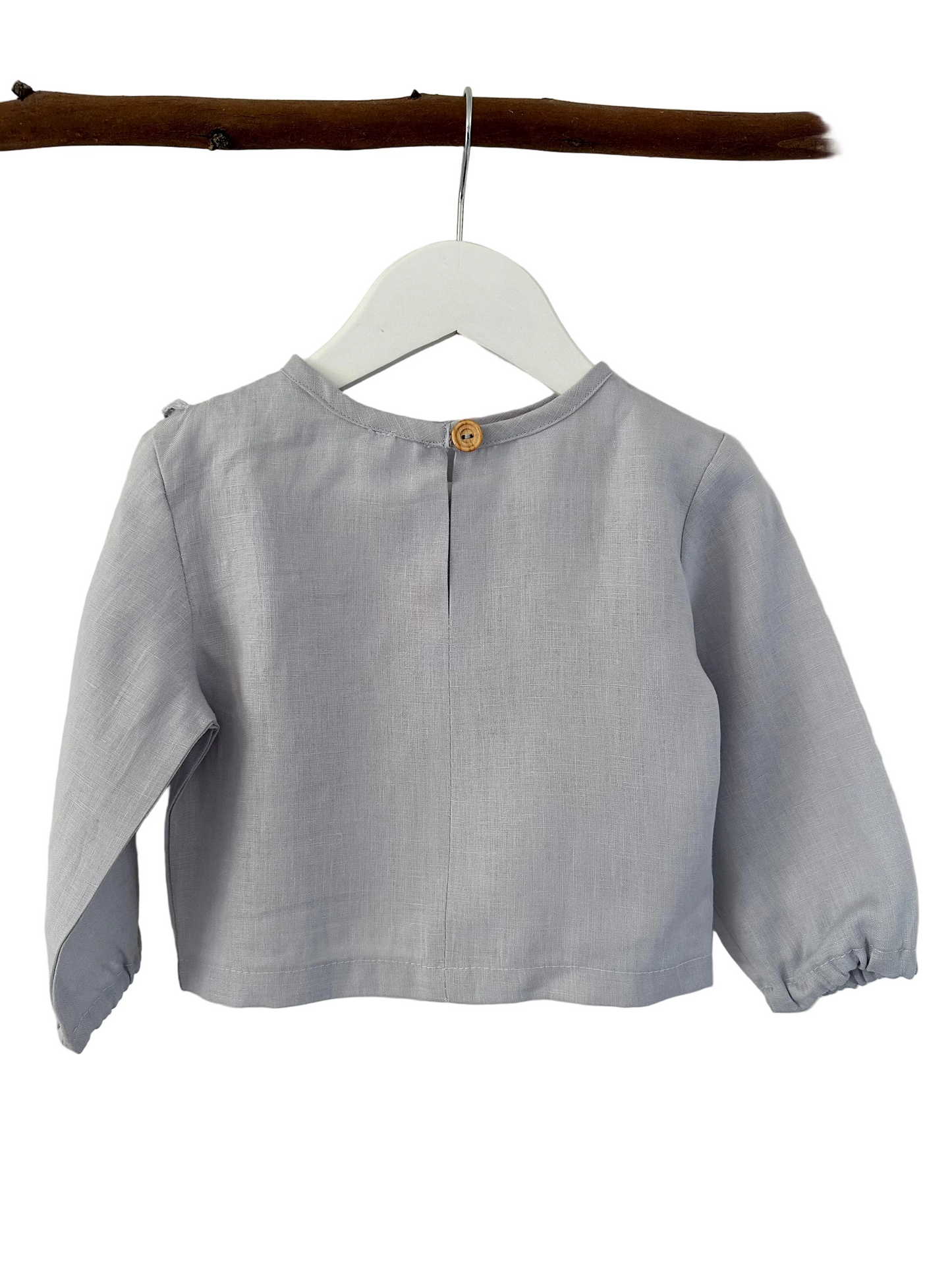 Bella ruffle girls top back