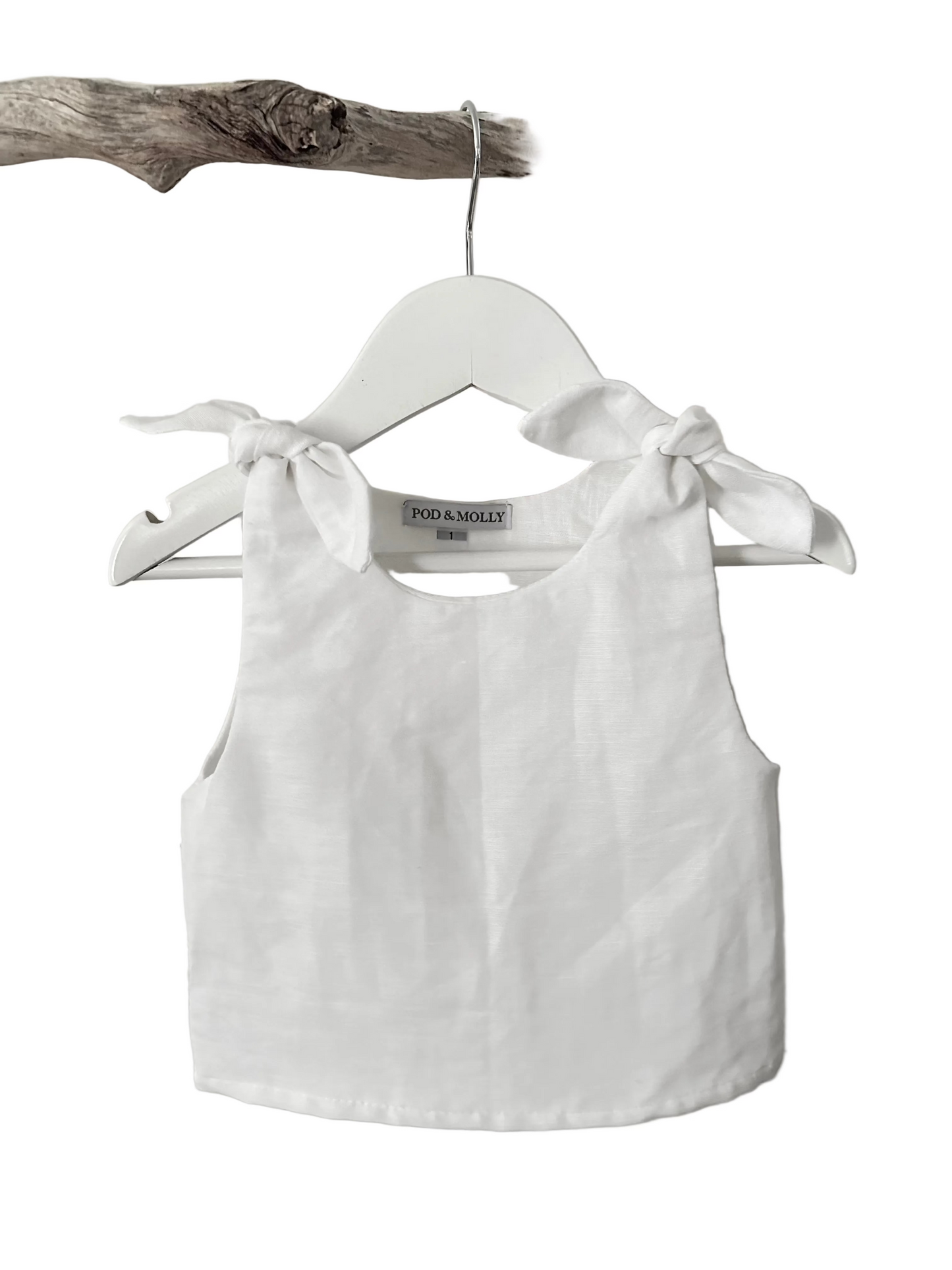 Grace baby top white