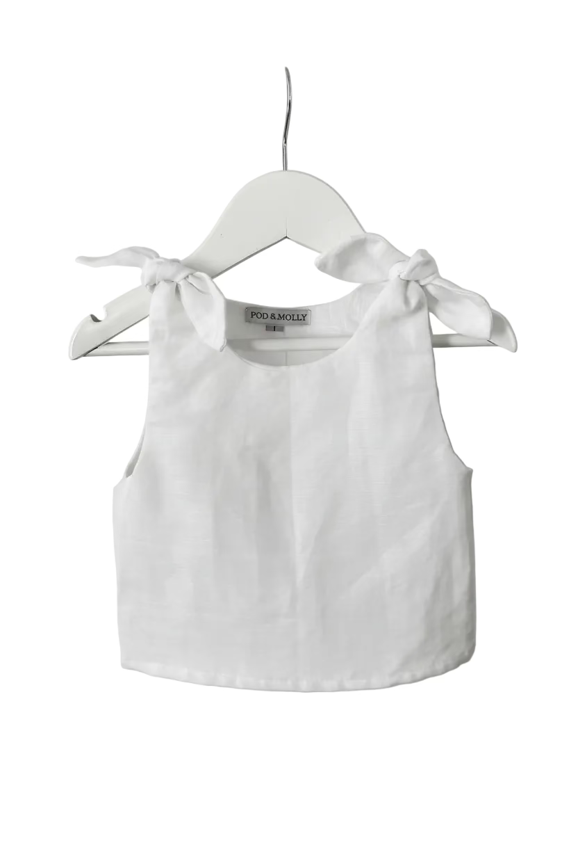 Grace baby top white