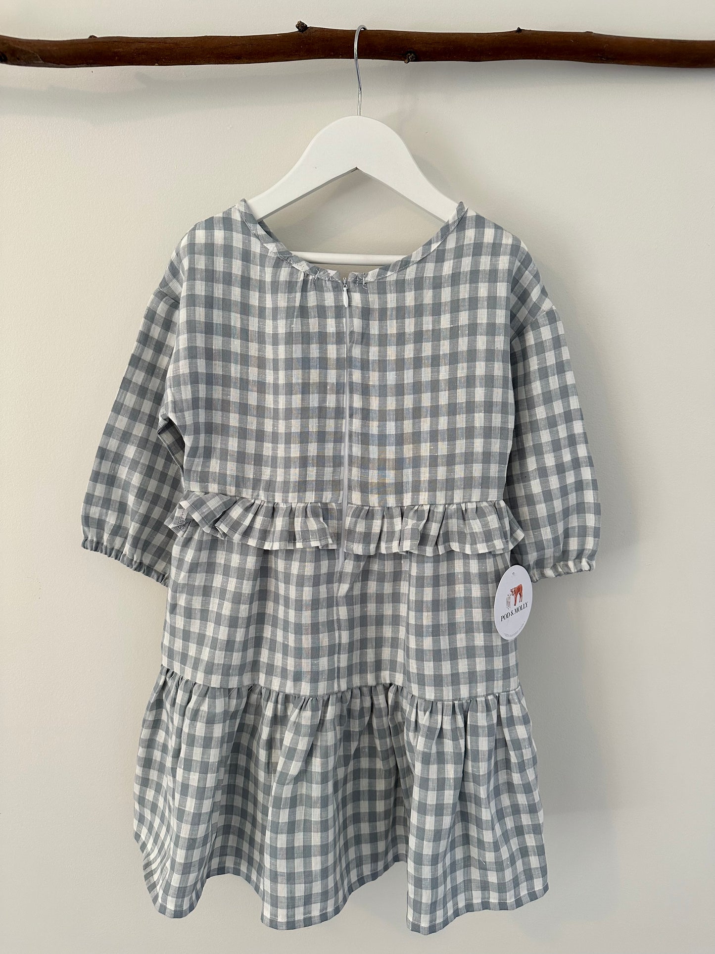 Elke Dress Pale blue back