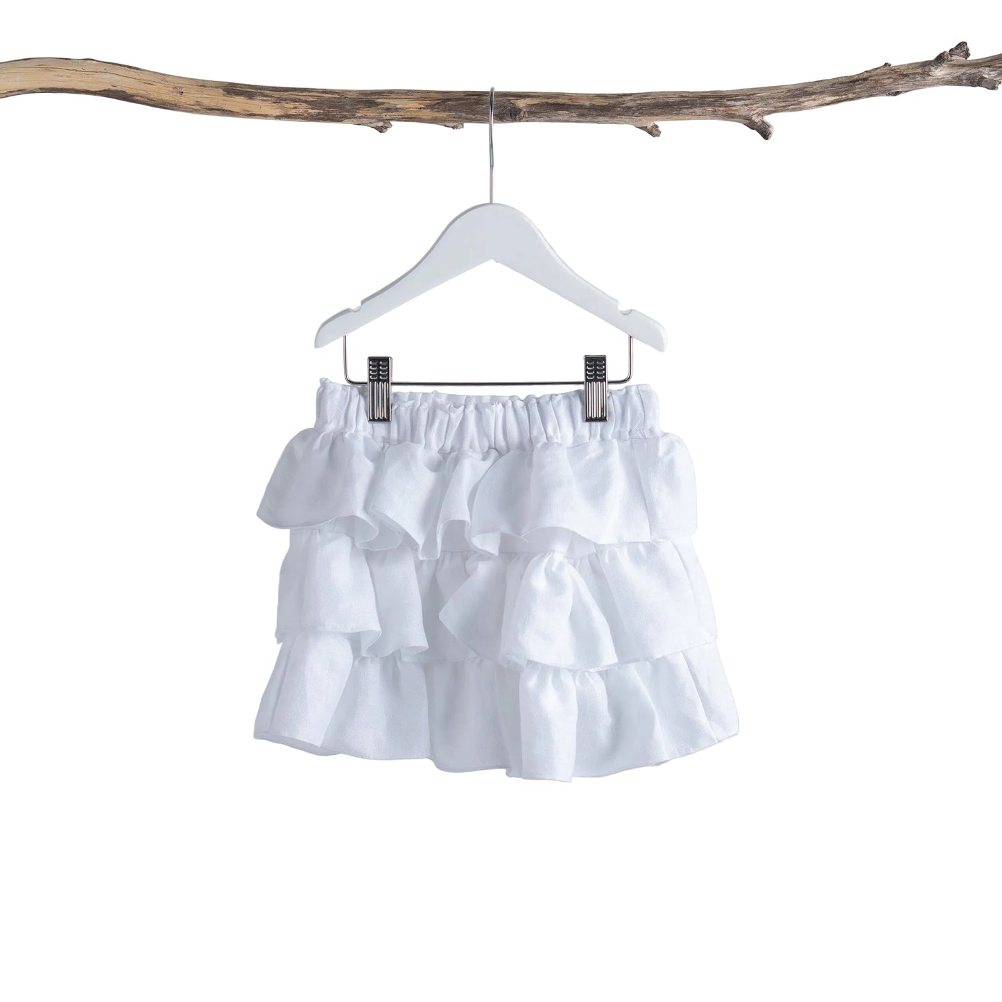 Girls white Lucy skirt back