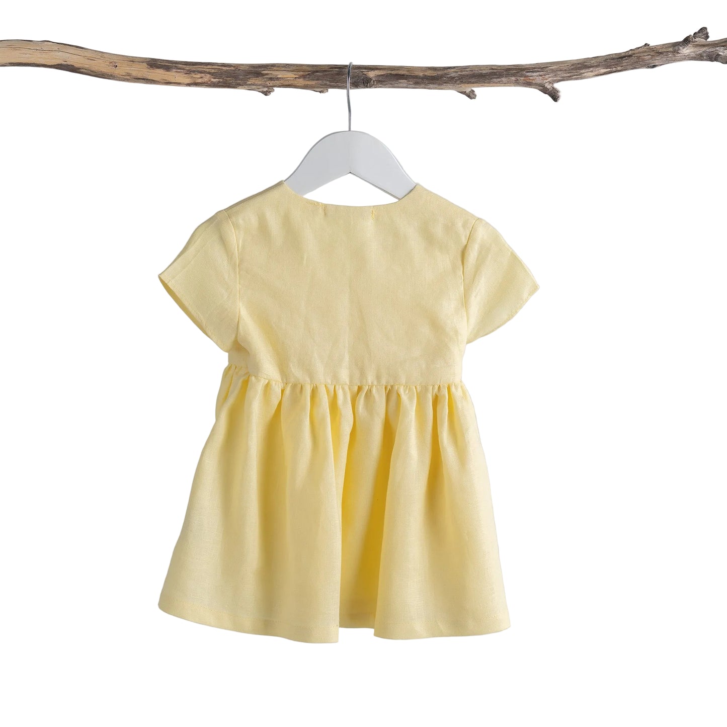 Sally Dress in Lemon back