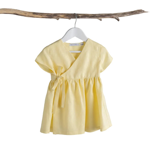 Sally Dress in Lemon front