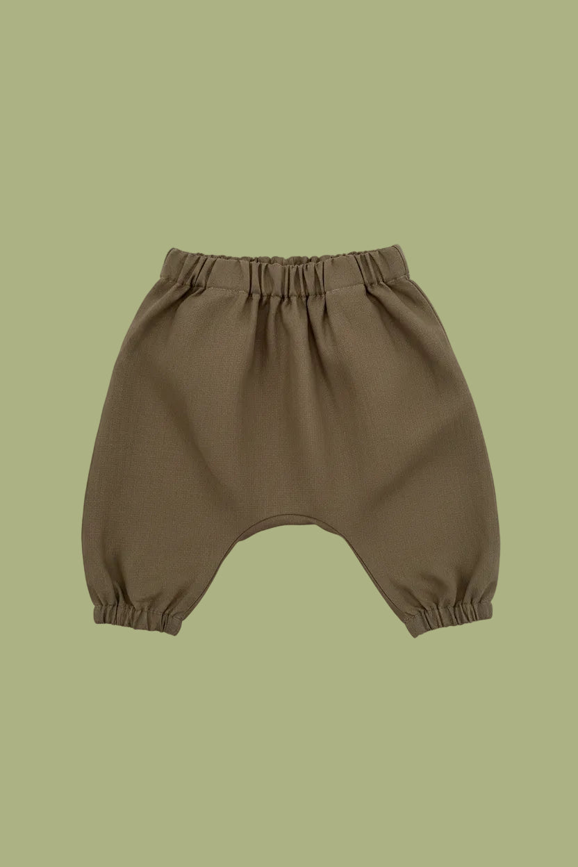 Olive baby pants