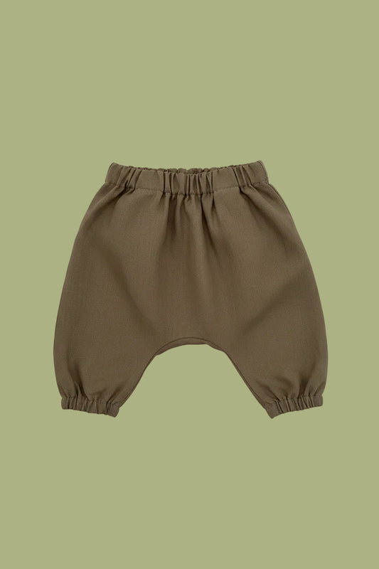Olive baby pants