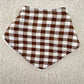 Linen gngham Olive check