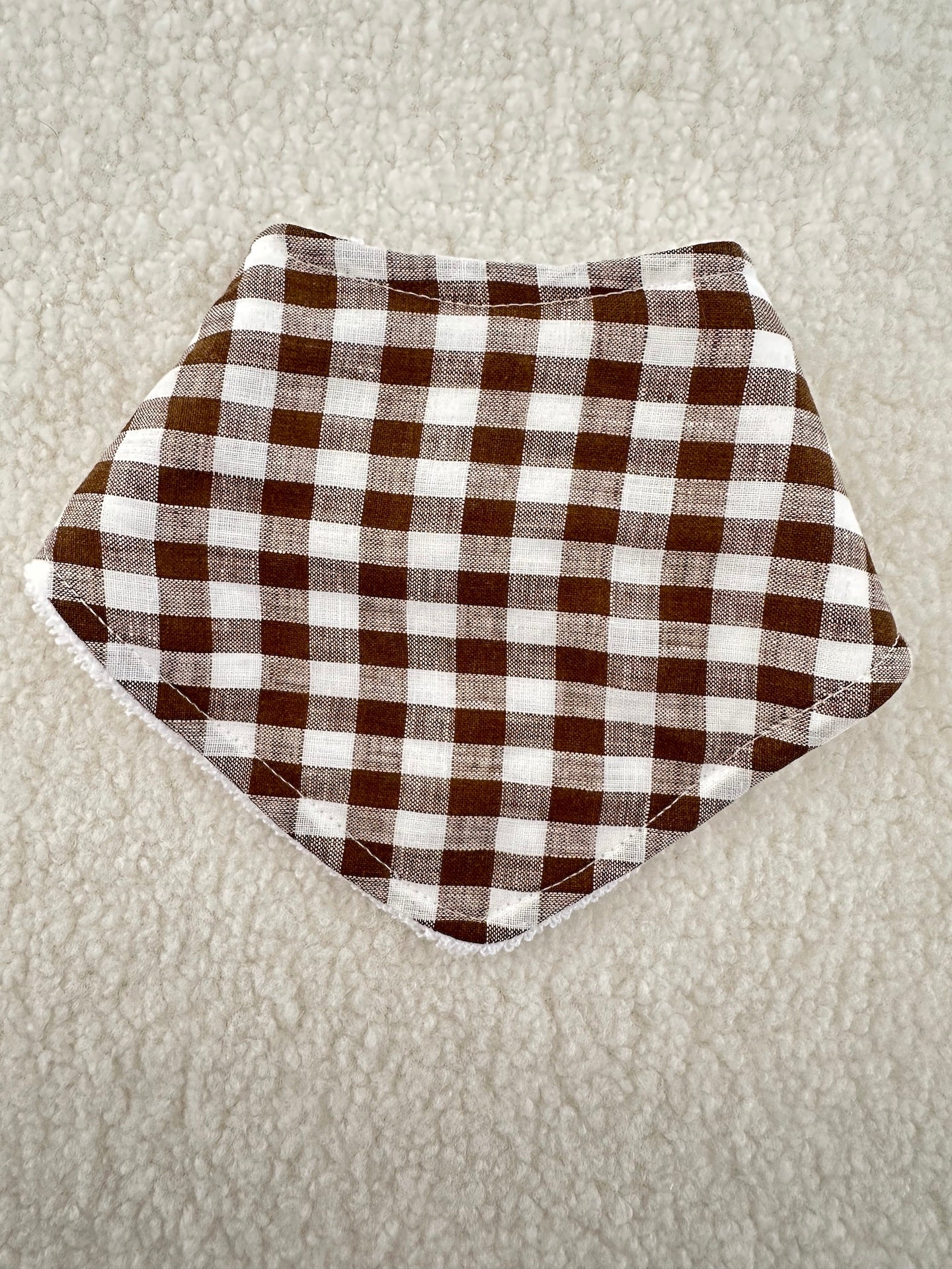 Linen gngham Olive check