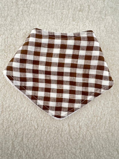 Linen gngham Olive check