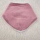 Linen babdana bib pink