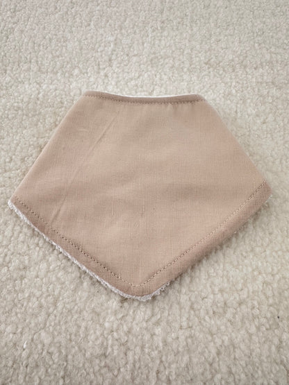 Bandana bib sand linen