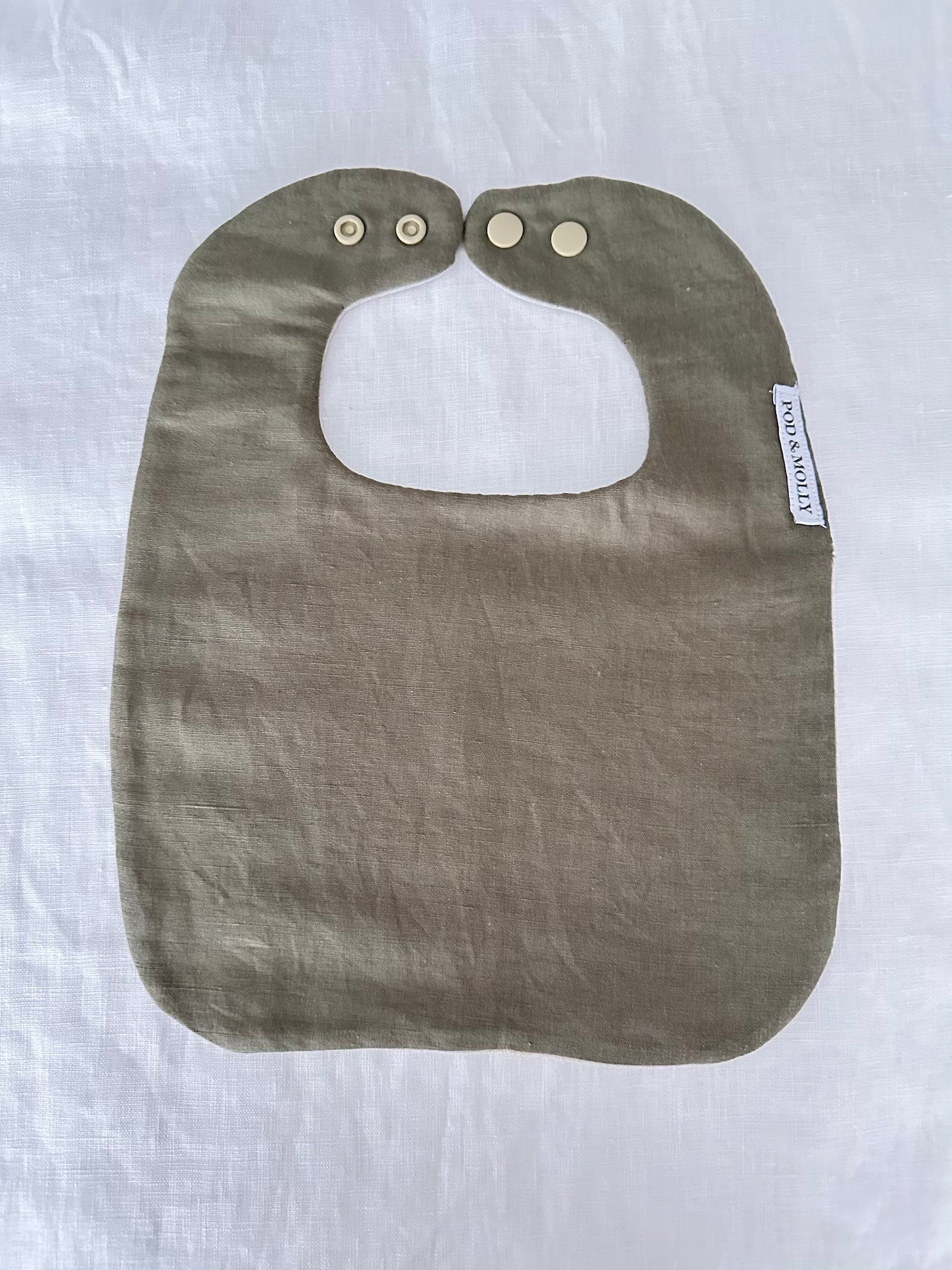 Baby bib Olive