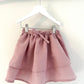 Ellie Tiered linen skirt Pink