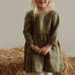 Sophia Linen Long sleeve zip dress