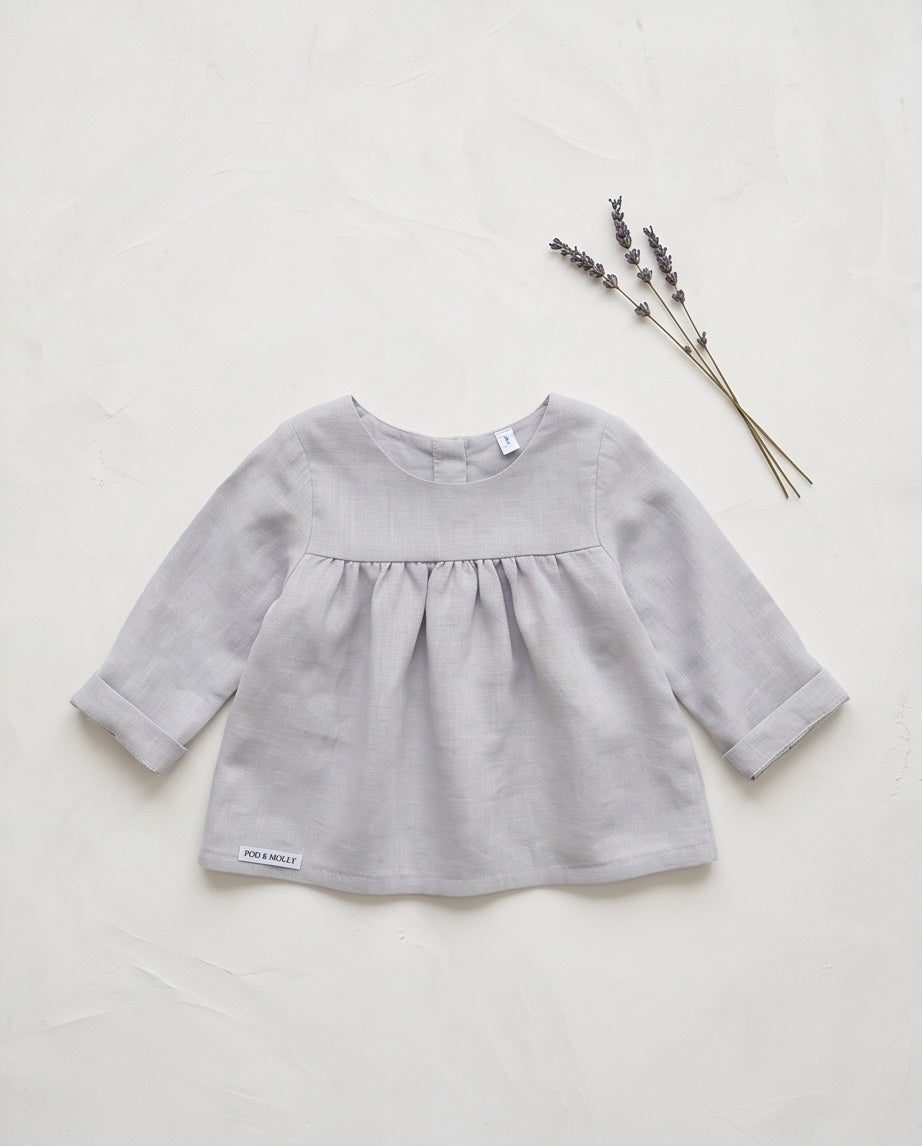 Lilly Long Sleeve Linen Top