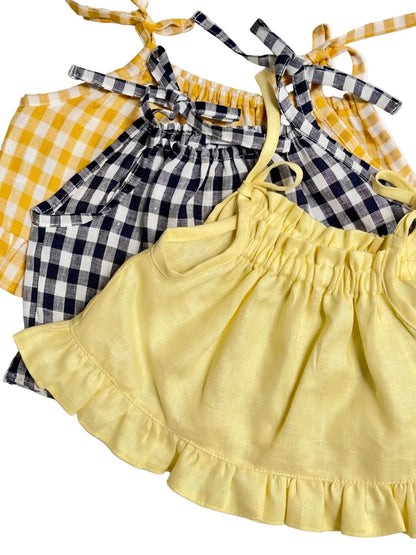 Milla linen baby tops