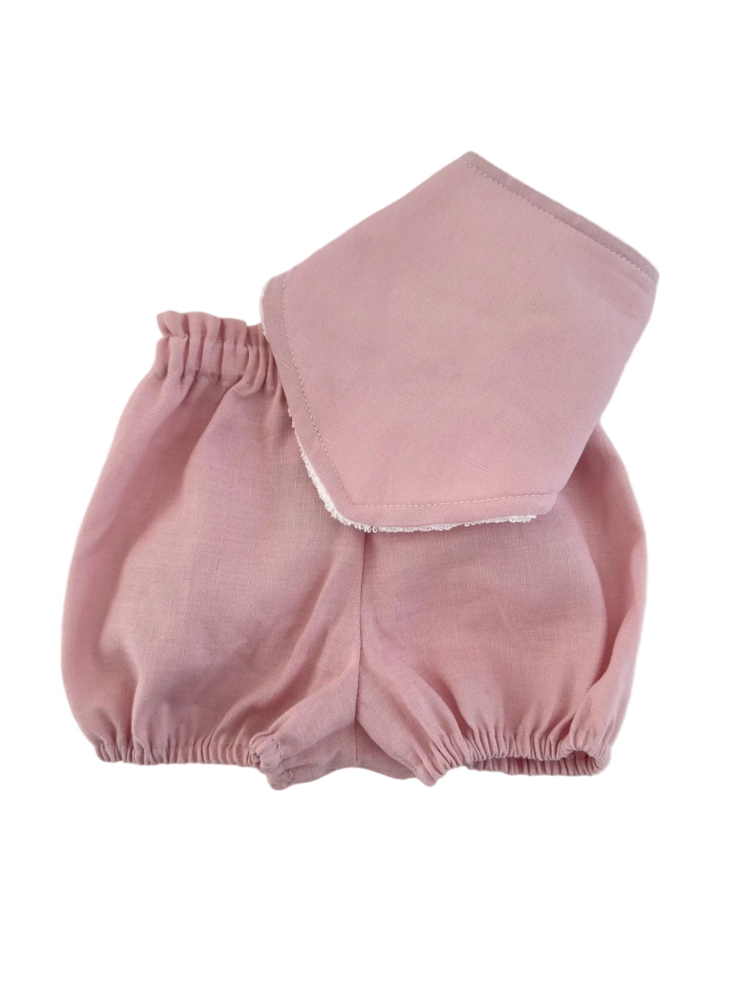 Pink Pants and bib set