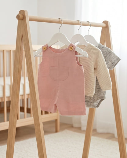 Pink linen Romper suit