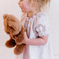 Evie Girls linen Nightie Pink and White stripe