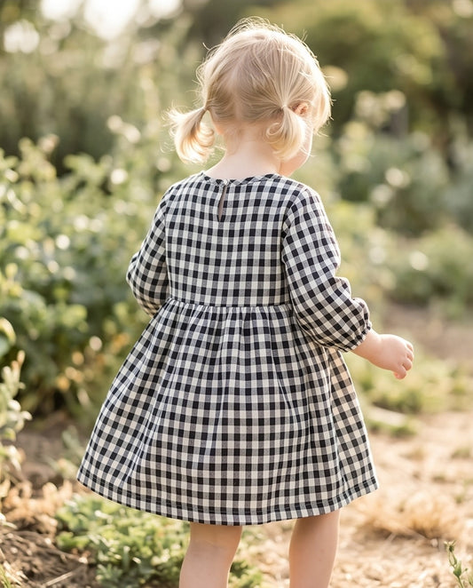 Black and white Gingham dress