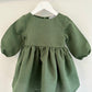 Sophia Linen Long sleeve zip dress