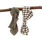 Bow Headbands Olive and gingham