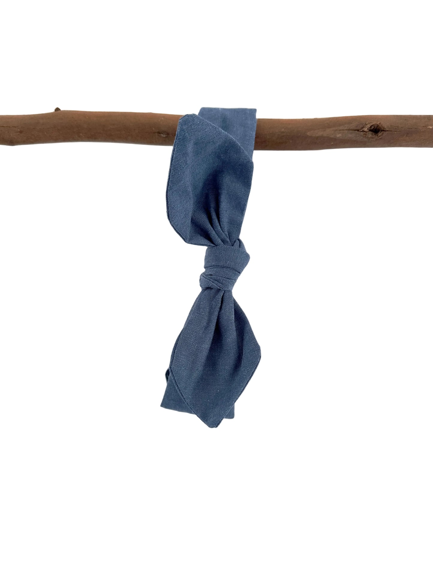 Bow headband Mid blue