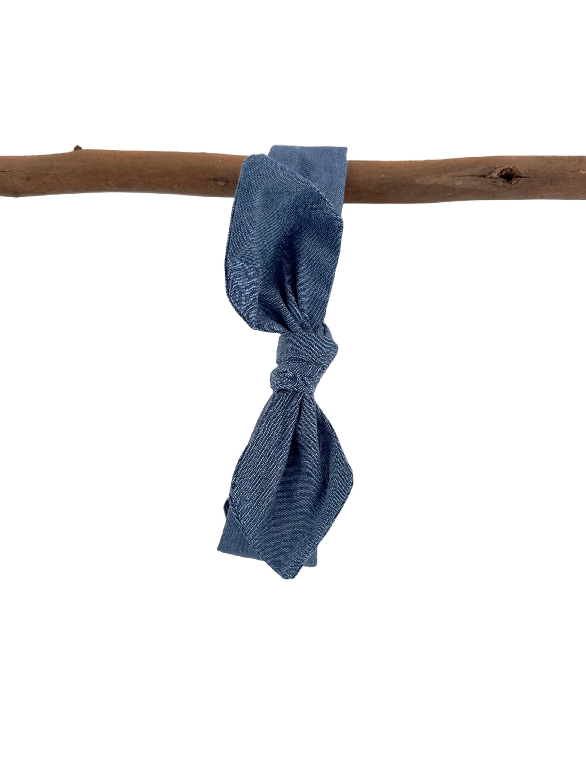 Bow headband Mid blue