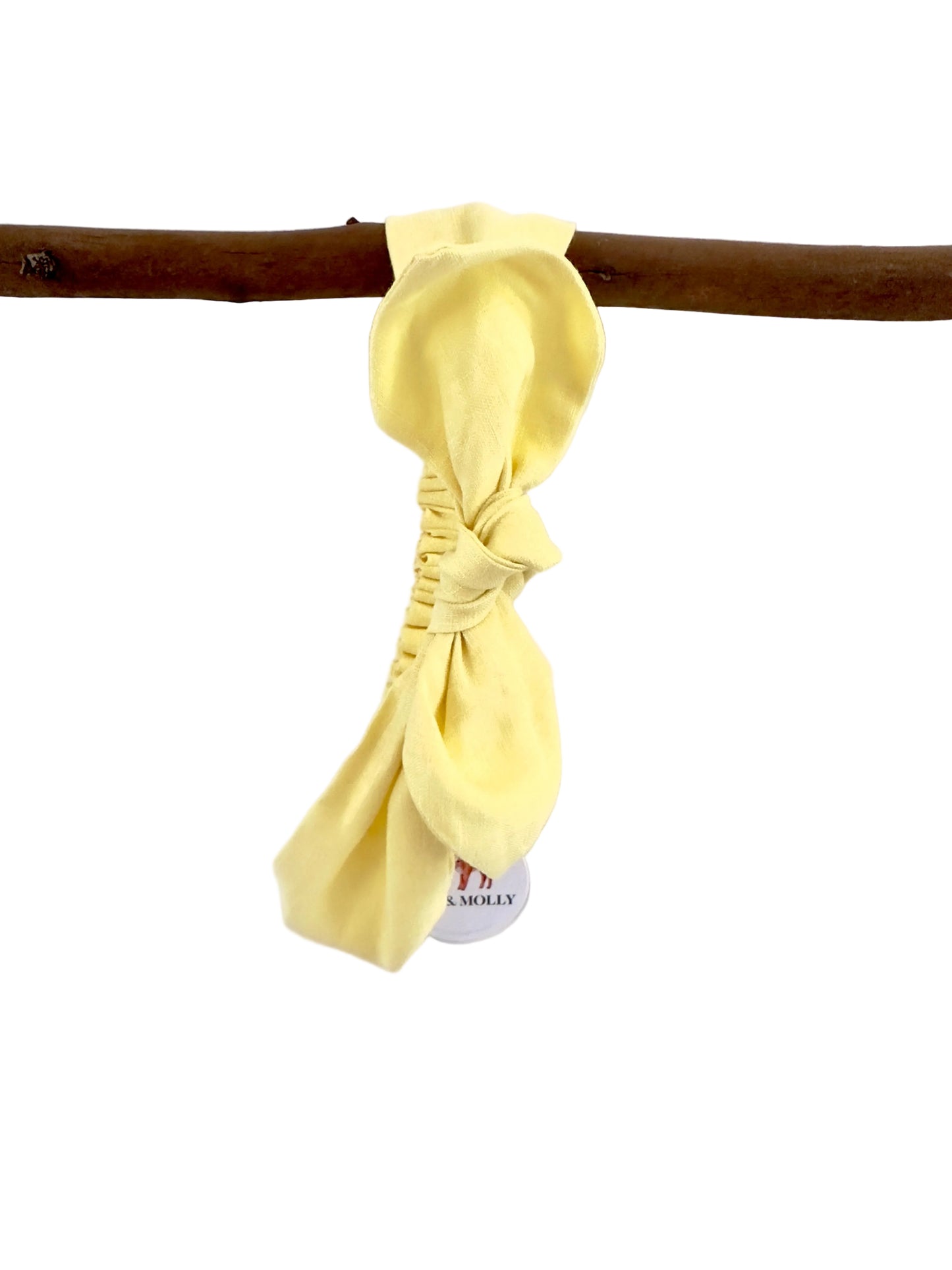 Bow headband lemon