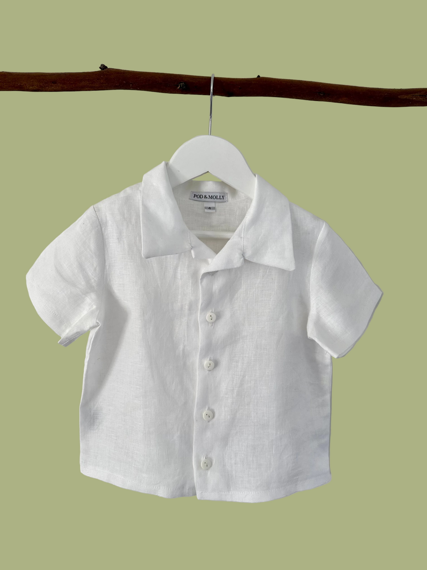 Charlie Linen Shirt White