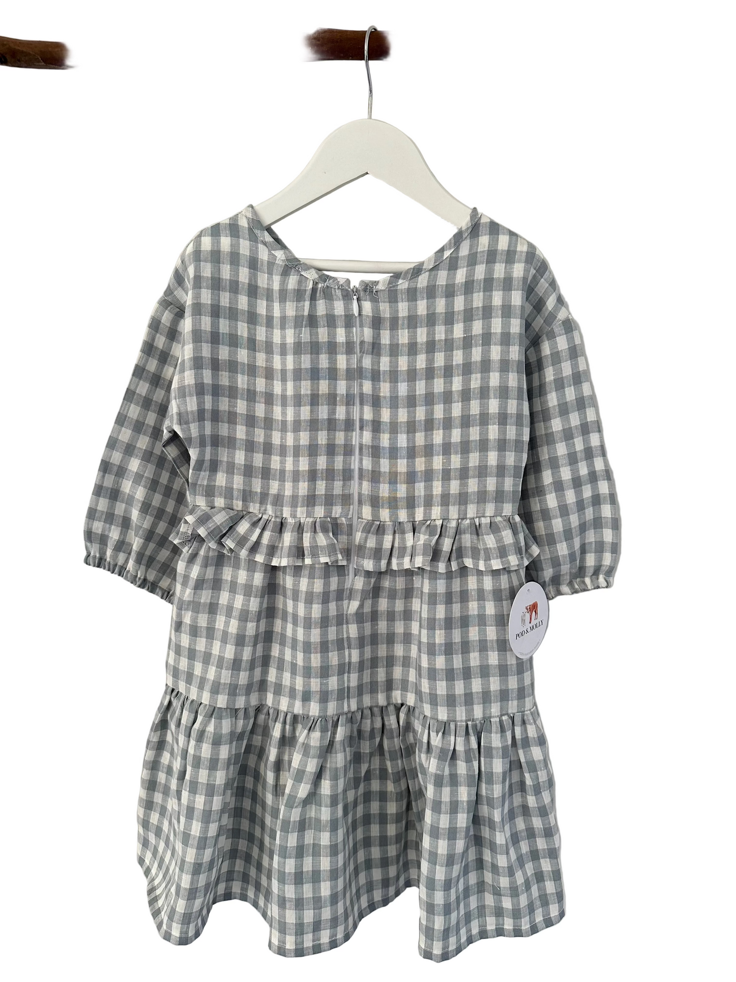 Elke Dress  Pale blue back