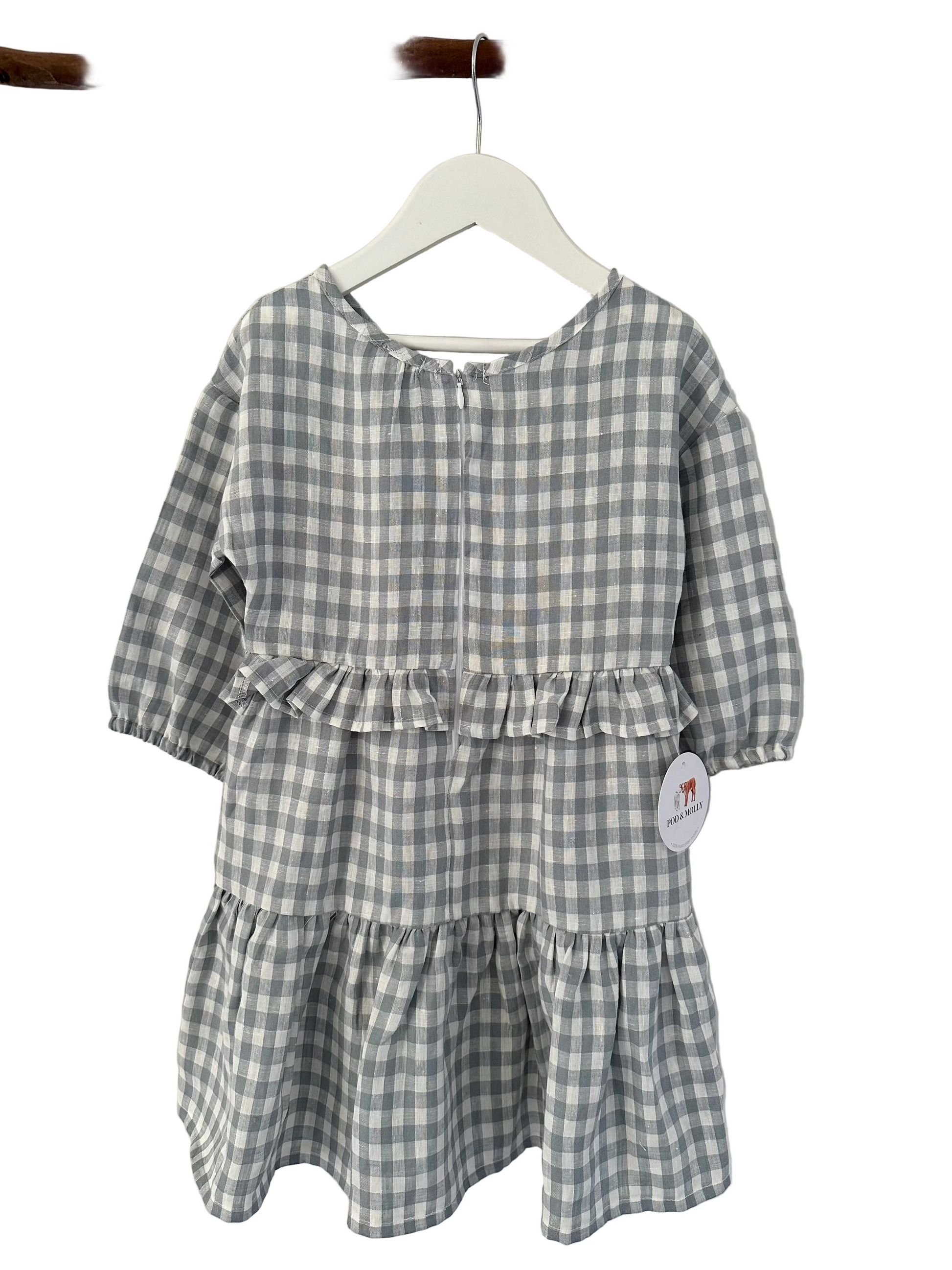 Elke Dress  Pale blue back