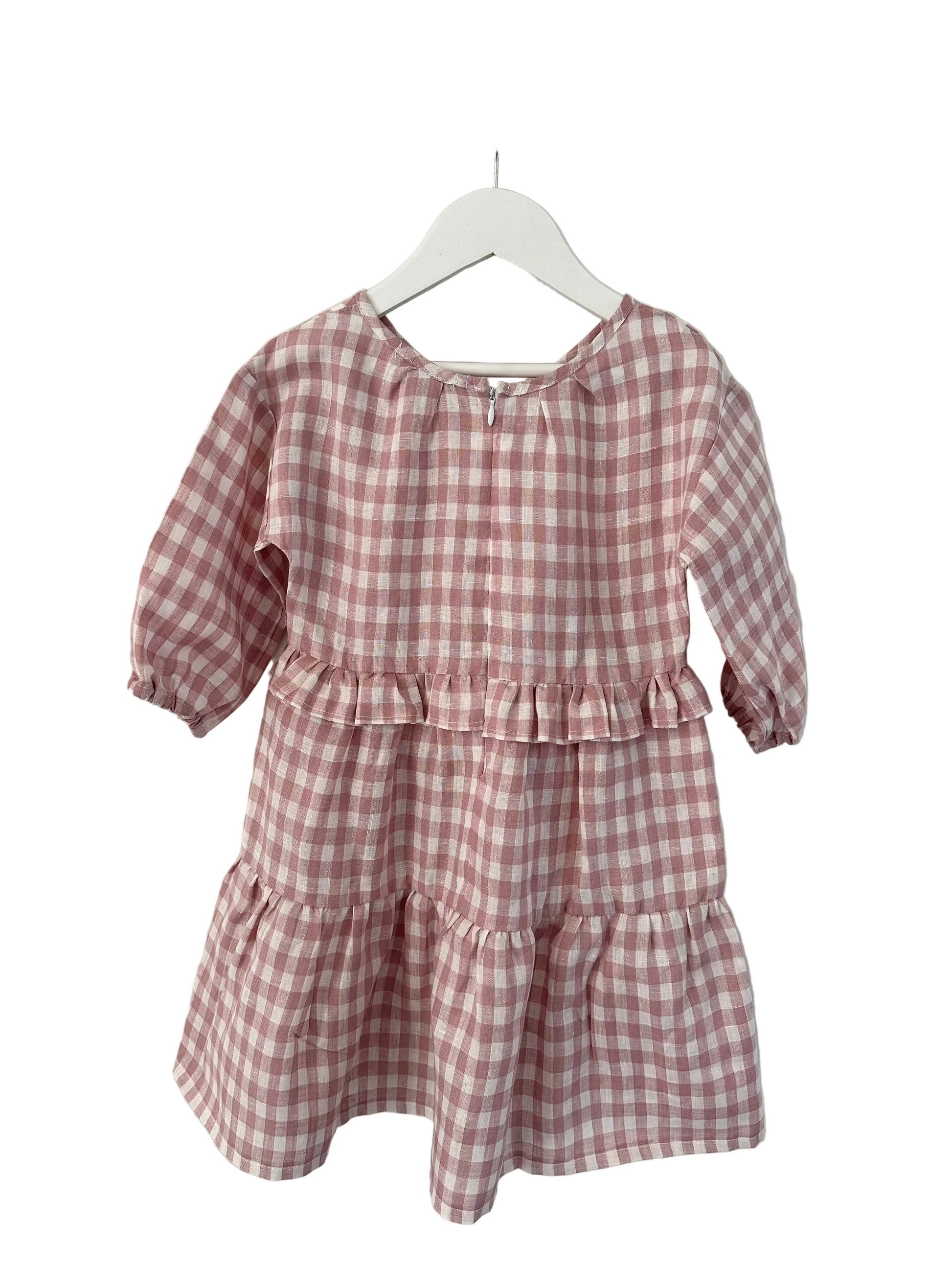 Elke Dress pink gingham
