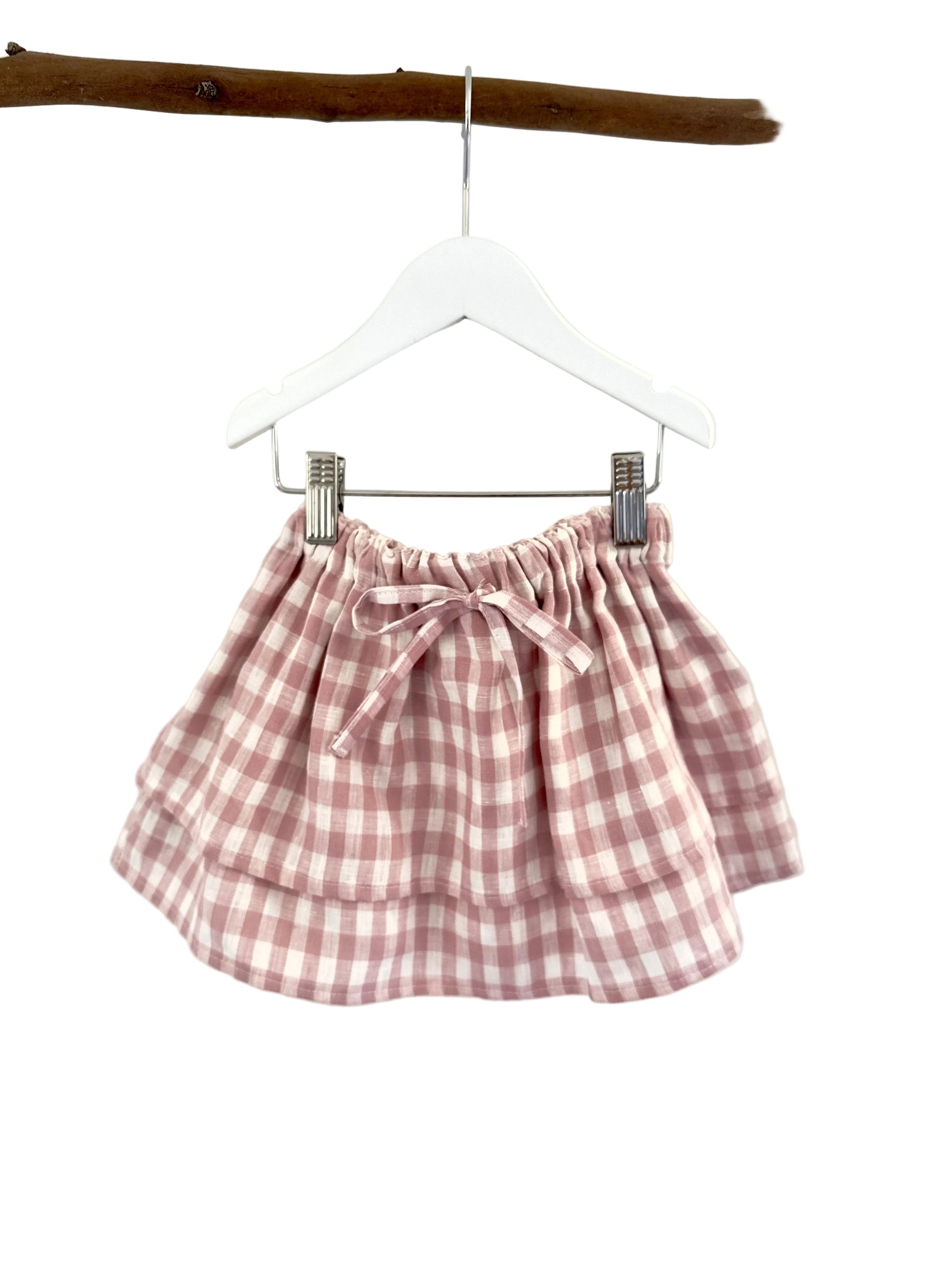Ellie Linen tiered skirt