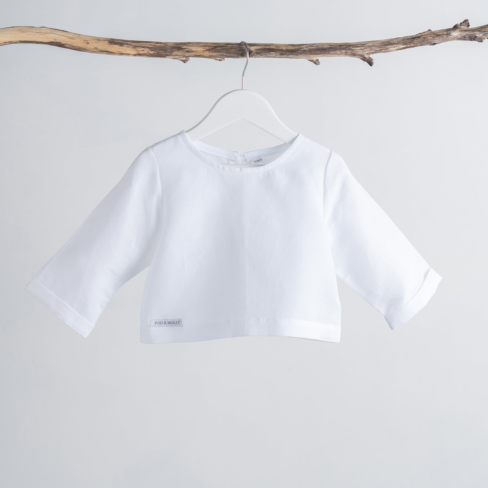 Girls white top front