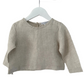 Esther girls linen top sand