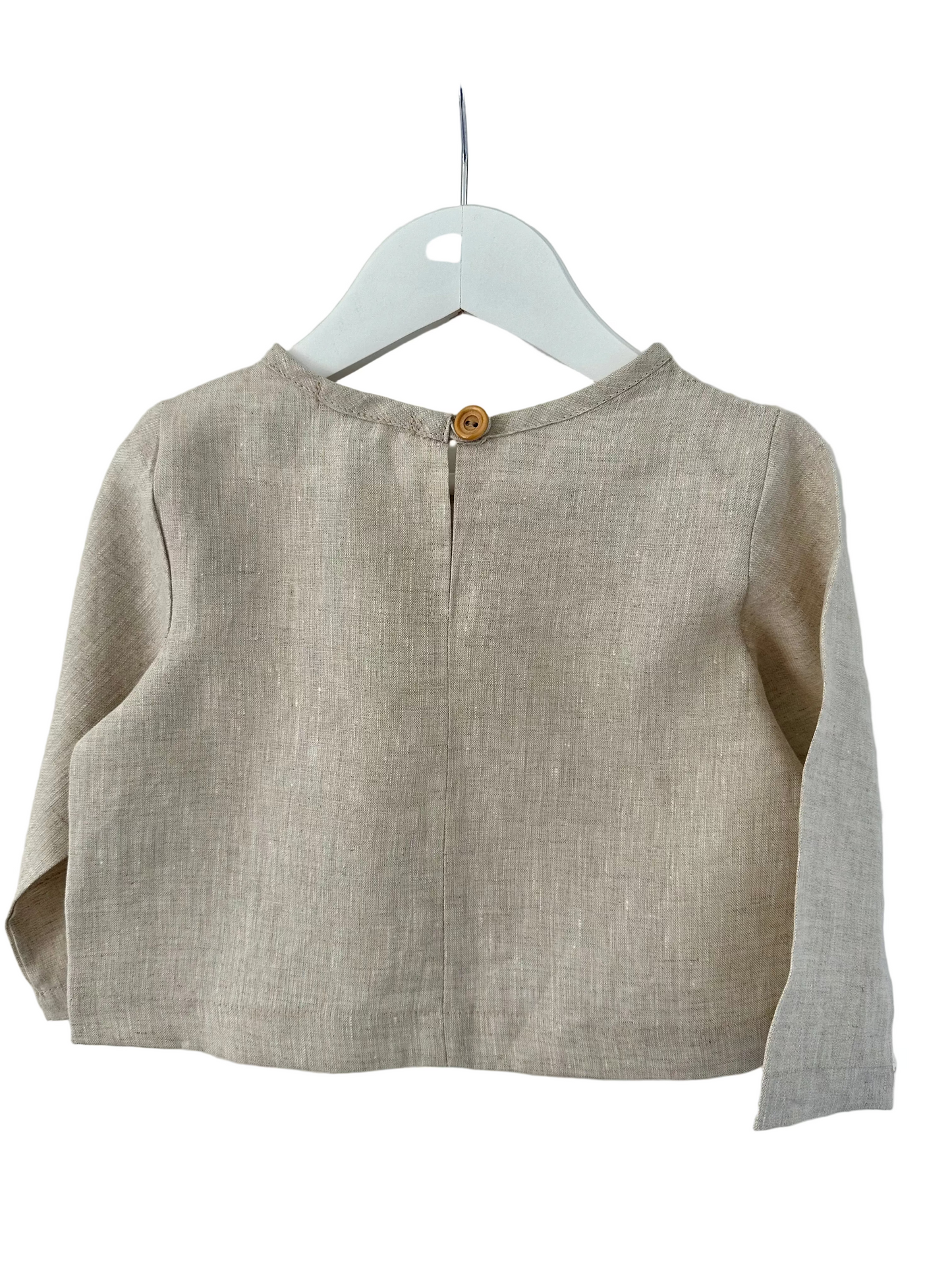 Esther girls linen top sand back