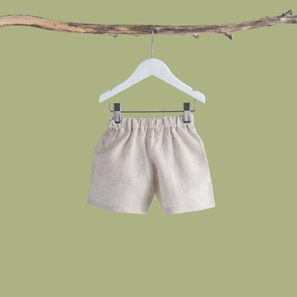 Boys linen shorts back