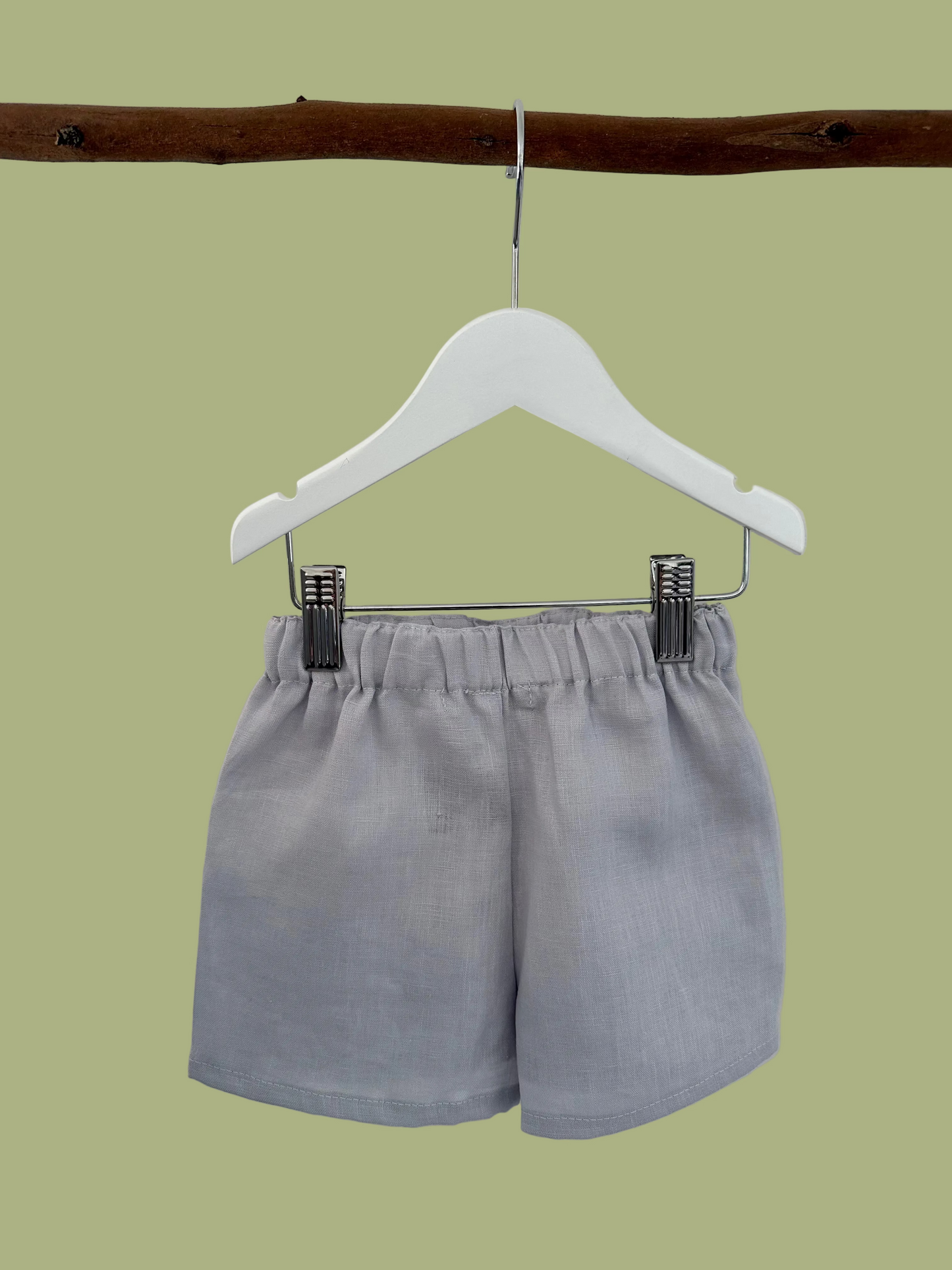 George Linen Shorts Pale blue