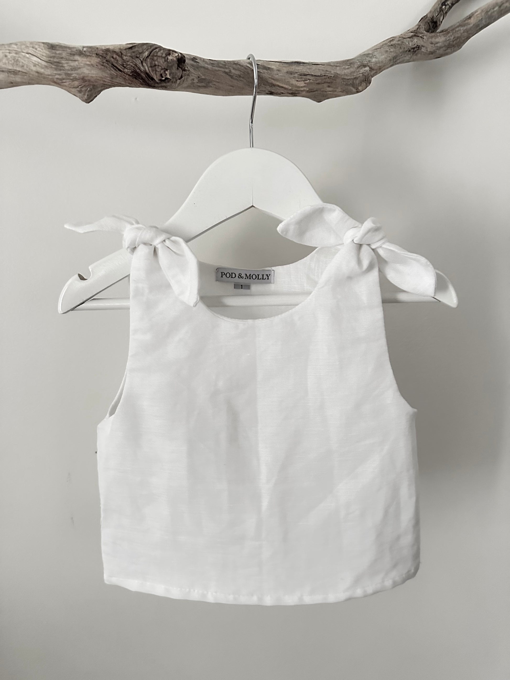 Grace baby top white