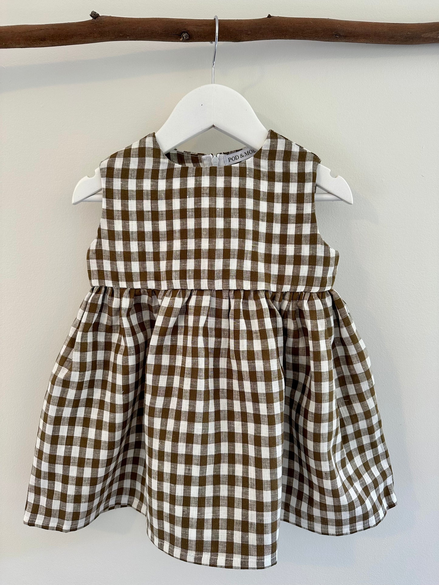 Olivia Linen baby dress