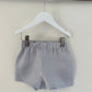 George Linen Shorts Pale blue back