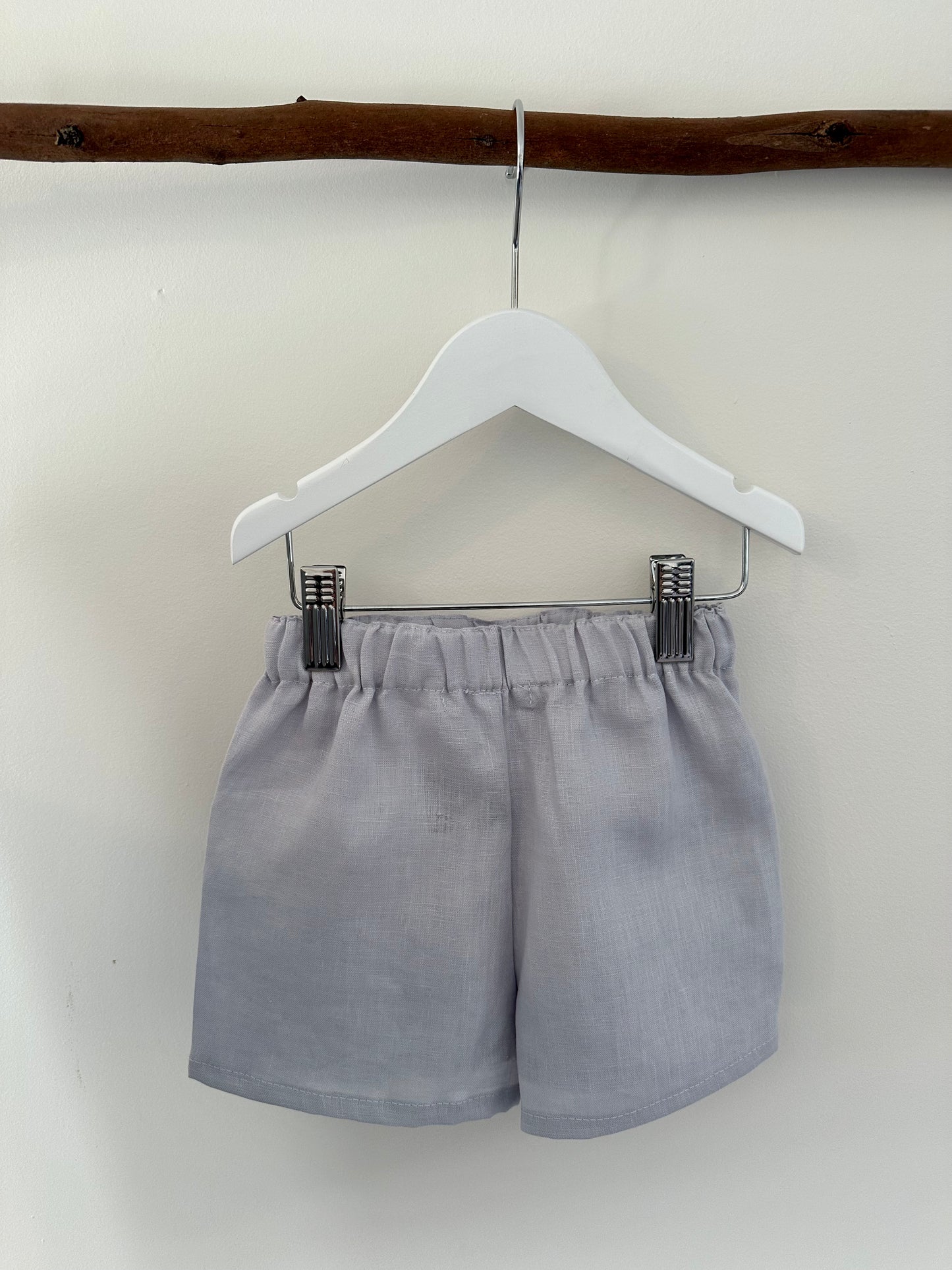 George Linen Shorts Pale blue