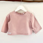 Esther girls linen top pink front