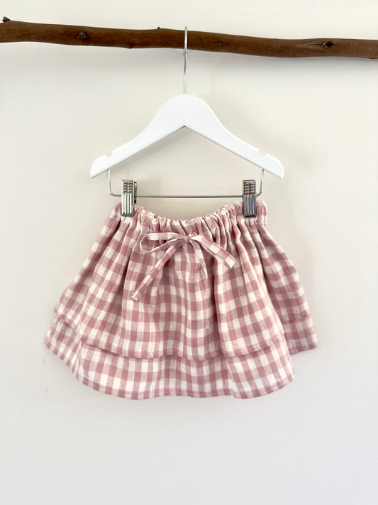 Ellie Linen tiered skirt