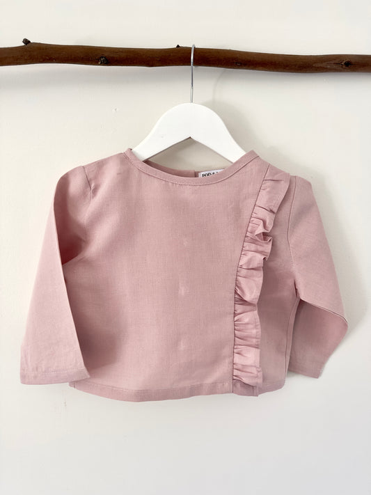 Bella ruffle girls top