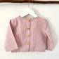 Esther girls linen top pink back