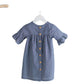 Girls Lilly dress back Chambray